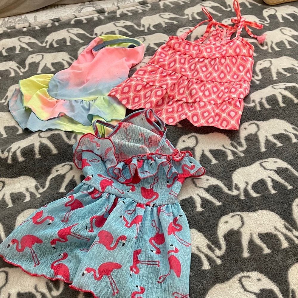 Flamingo Print Dog Dress
